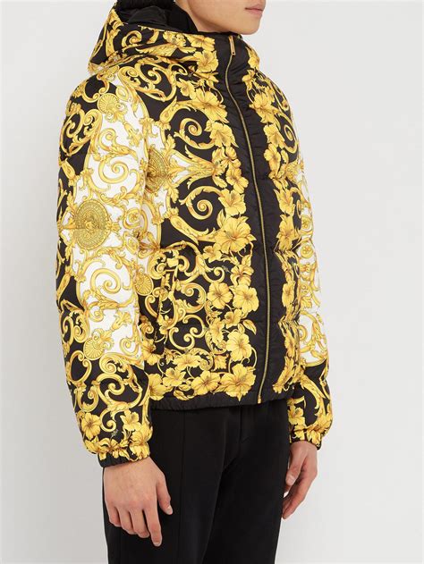 versace signature wild print hooded jacket|Versace jackets for men.